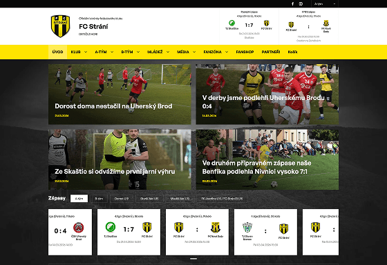FC Strání web