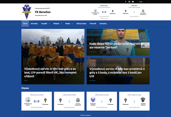 FK Benešov web